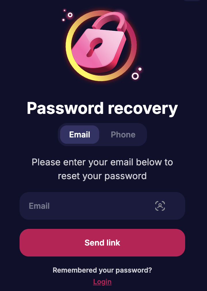 nv casino password recovery